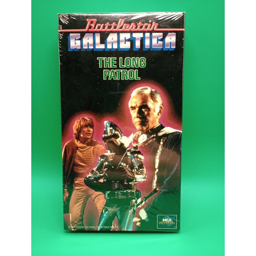 Battlestar Galactica Fire in Space and the Long Patrol (Video, VHS Format)